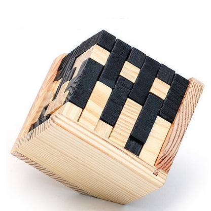 CleverCraft™ Wooden Puzzle Cube