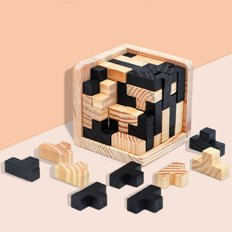 CleverCraft™ Wooden Puzzle Cube