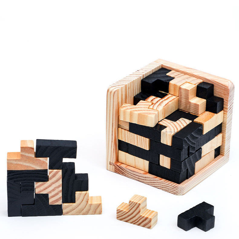 CleverCraft™ Wooden Puzzle Cube