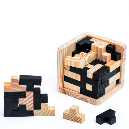 CleverCraft™ Wooden Puzzle Cube