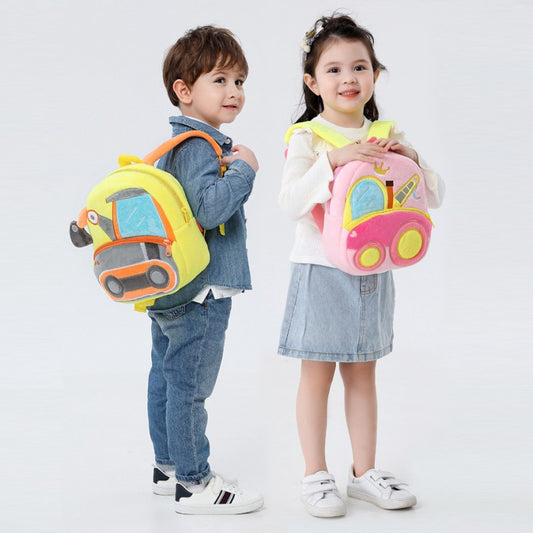 Vehicle Plushie Kids Backpack