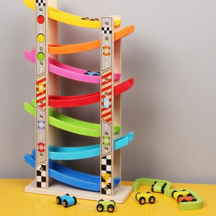 Wooden Car Ramp Toy – Bubs Kingdom